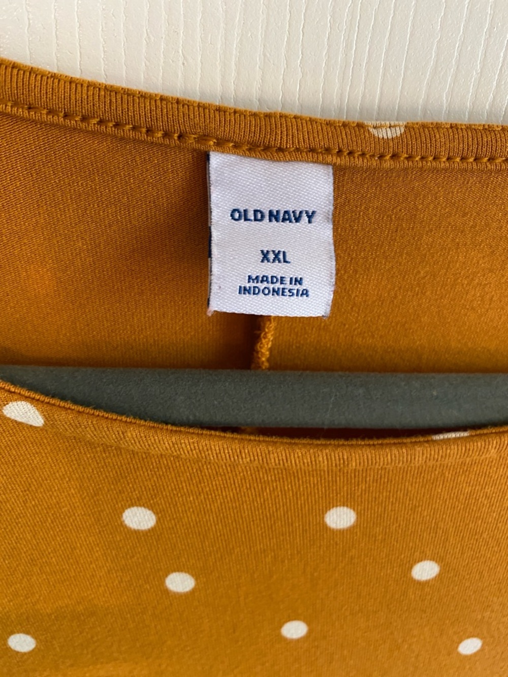 Old Navy Mustard Yellow Polka Dot Dress  Size XXL Soft Comfortable Career Wear - Picture 2 of 8